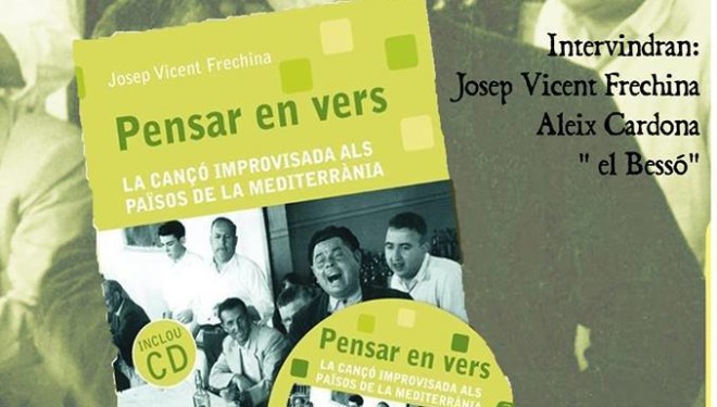 Alacant: Presentació del llibre “Pensar en vers” i Nit de Cant improvisat