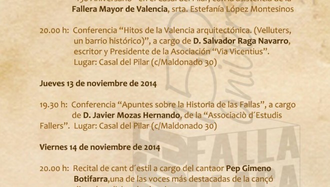 València: Pep Botifarra al 150 aniversari de la Falla del Pilar